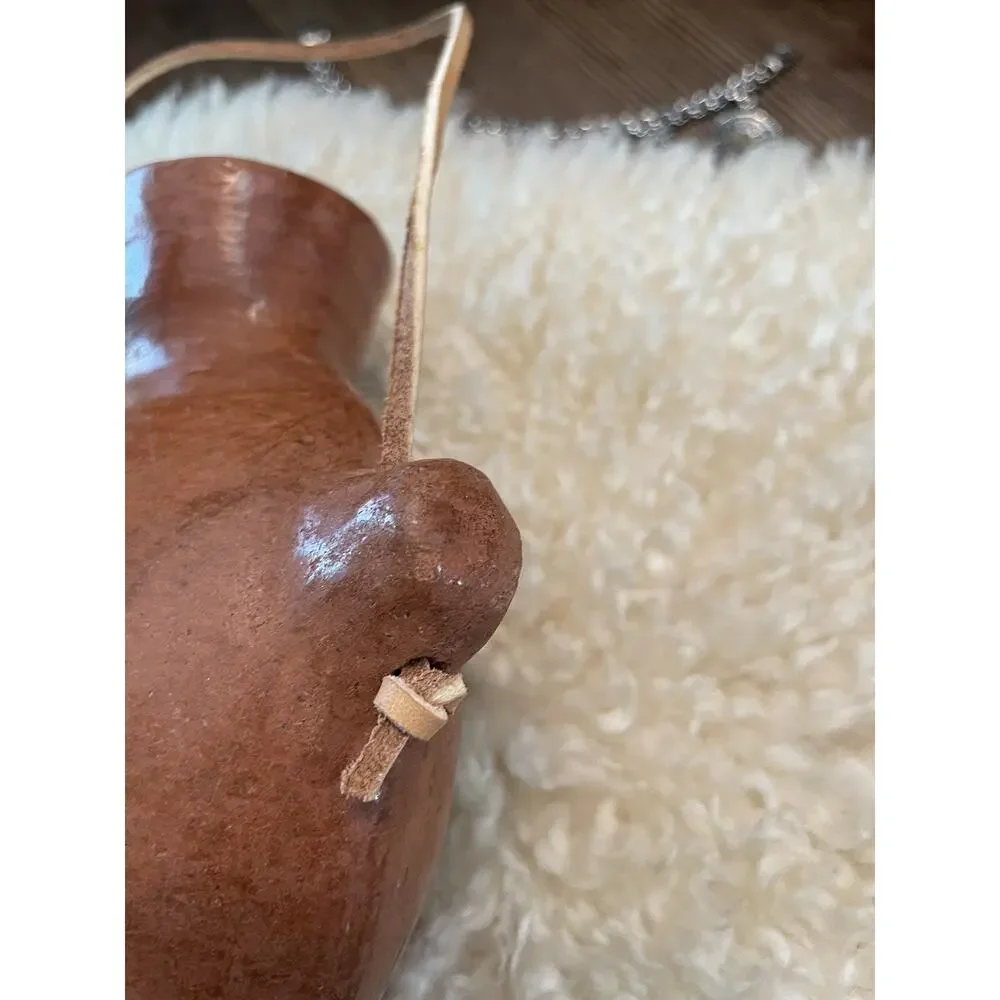 Antique MARICOPA Pottery CANTEEN Tohono O’odham NATIVE AMERICAN. Lena Albert?